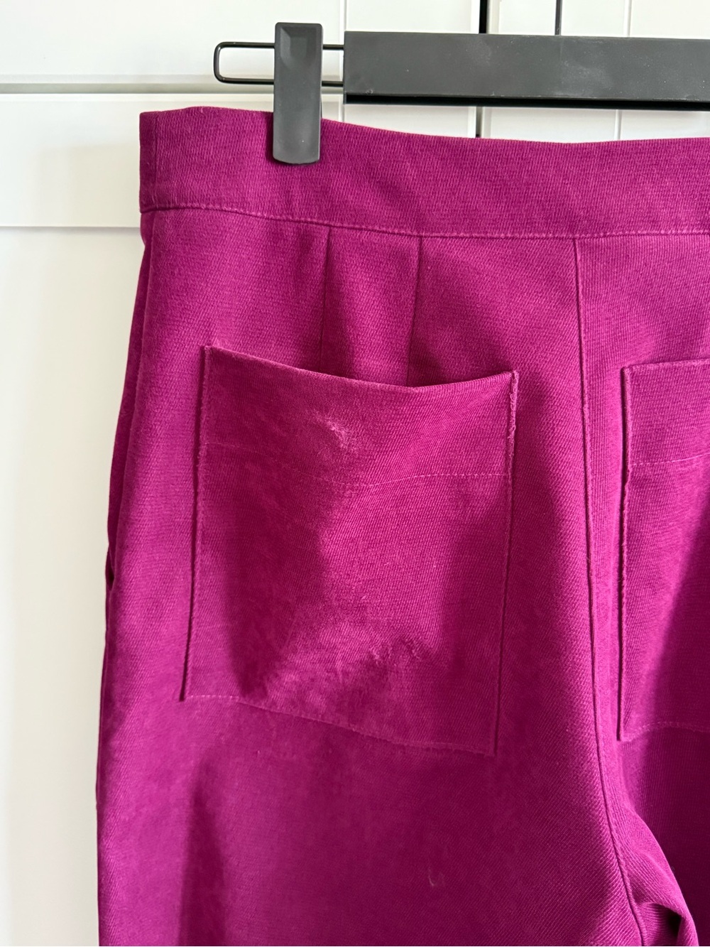 Women’s Boot Cut High-Rise Pants in Berry - Picture 12 of 15